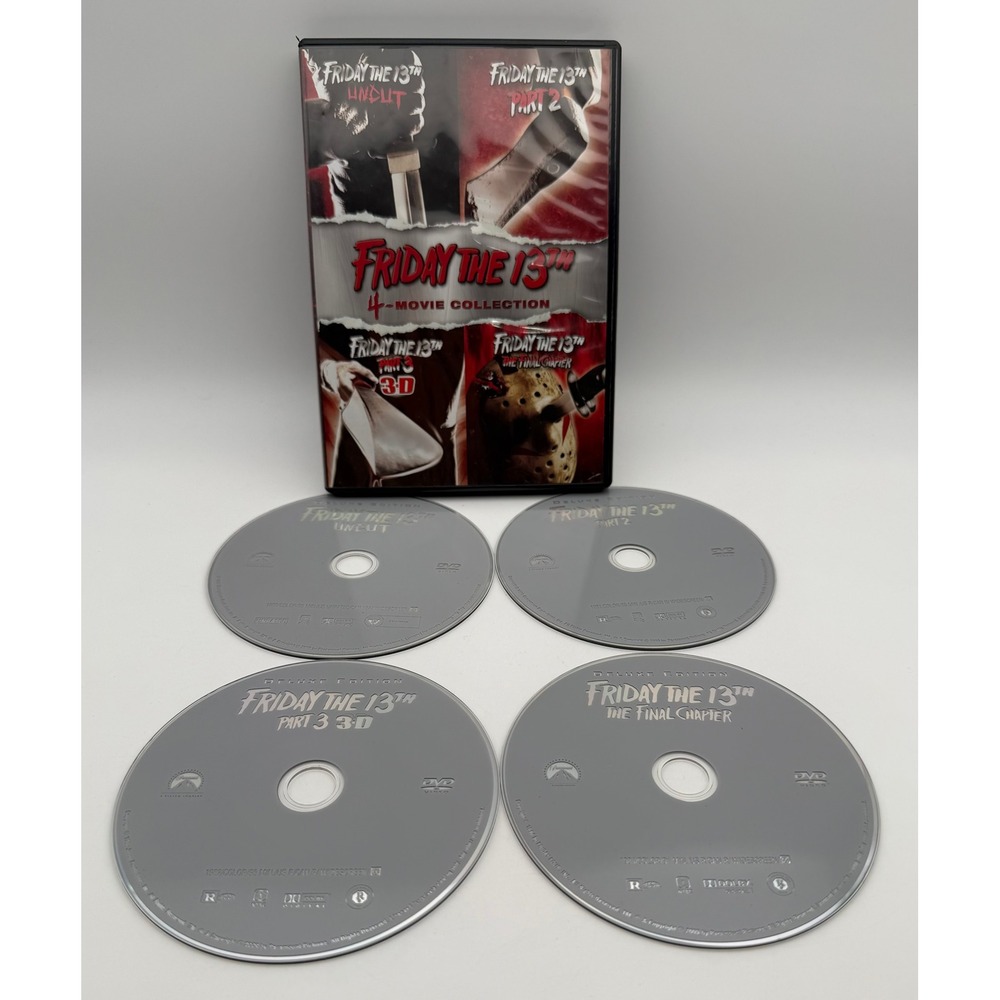 Friday the 13th 4-Movie‎ Collection DVD Uncut Part 2 Part 3 3D The Final Chapter